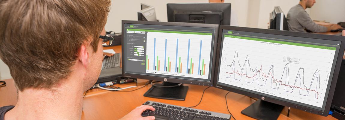 Bandeau : affichages de la solution Smarteo